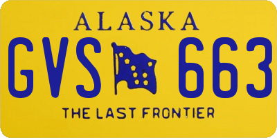AK license plate GVS663