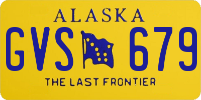 AK license plate GVS679