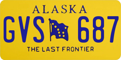 AK license plate GVS687