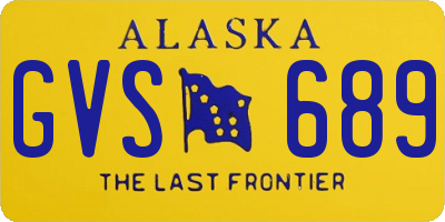 AK license plate GVS689