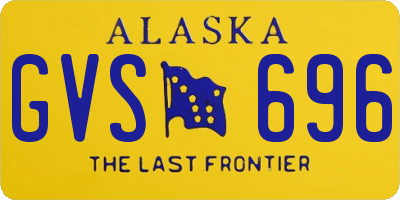 AK license plate GVS696