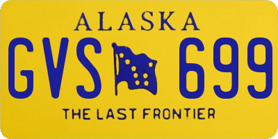 AK license plate GVS699