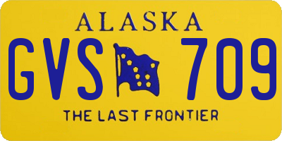 AK license plate GVS709