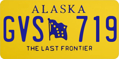 AK license plate GVS719