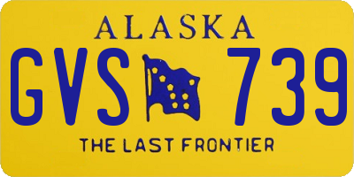 AK license plate GVS739