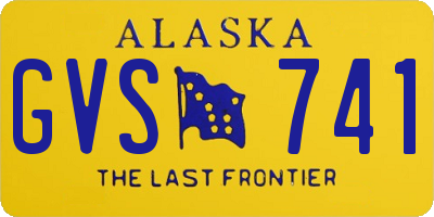 AK license plate GVS741