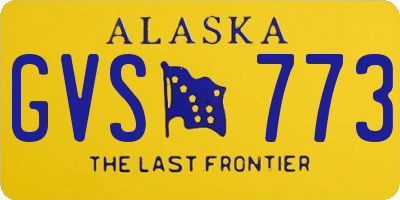 AK license plate GVS773