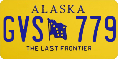 AK license plate GVS779