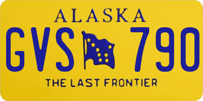 AK license plate GVS790