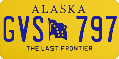 AK license plate GVS797