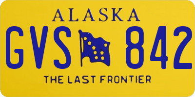 AK license plate GVS842