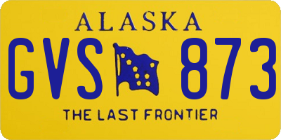 AK license plate GVS873