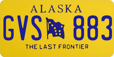 AK license plate GVS883