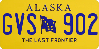 AK license plate GVS902