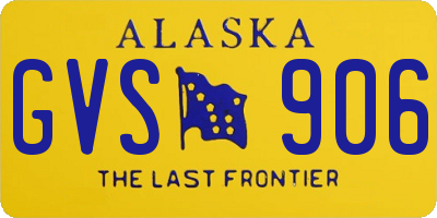 AK license plate GVS906