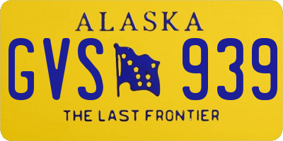 AK license plate GVS939