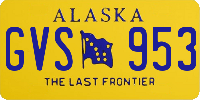 AK license plate GVS953