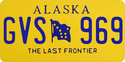 AK license plate GVS969