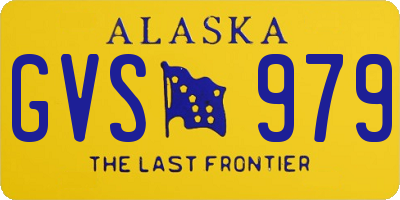 AK license plate GVS979