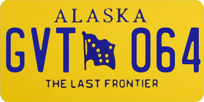 AK license plate GVT064