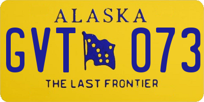 AK license plate GVT073