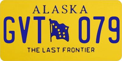 AK license plate GVT079