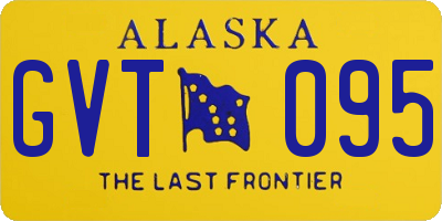 AK license plate GVT095