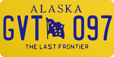 AK license plate GVT097