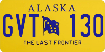 AK license plate GVT130