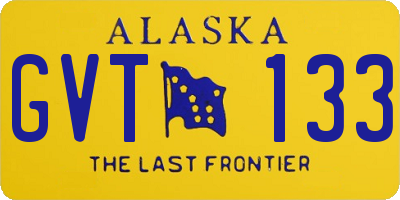 AK license plate GVT133