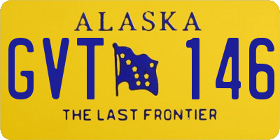 AK license plate GVT146