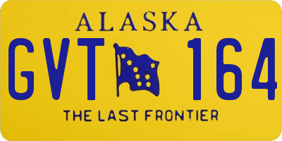 AK license plate GVT164
