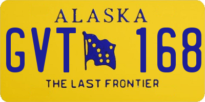 AK license plate GVT168