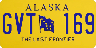 AK license plate GVT169