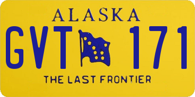 AK license plate GVT171