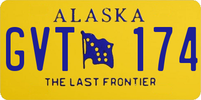 AK license plate GVT174