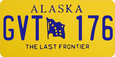 AK license plate GVT176