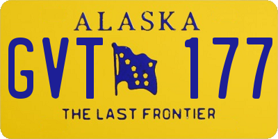 AK license plate GVT177