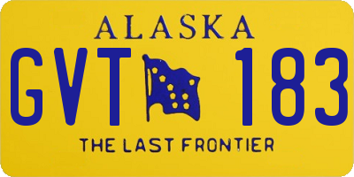 AK license plate GVT183