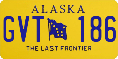 AK license plate GVT186