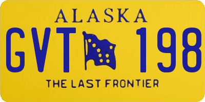 AK license plate GVT198