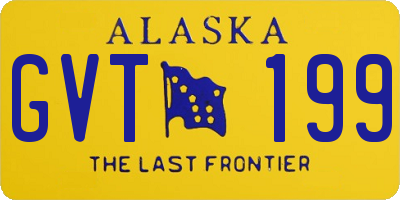 AK license plate GVT199