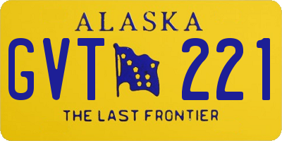 AK license plate GVT221