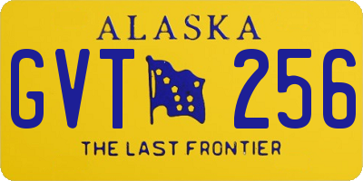 AK license plate GVT256