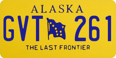 AK license plate GVT261