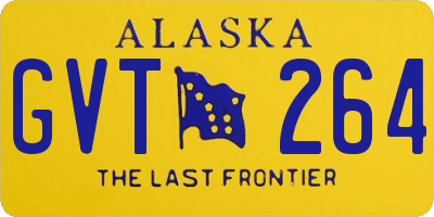 AK license plate GVT264