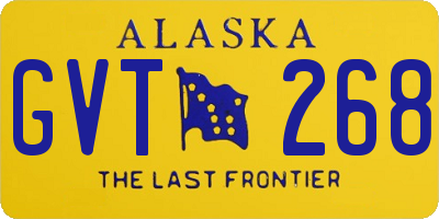 AK license plate GVT268