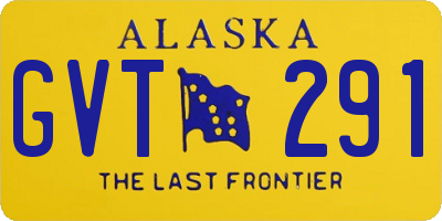 AK license plate GVT291