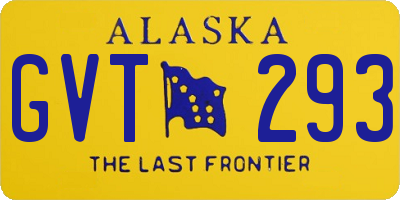 AK license plate GVT293