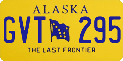 AK license plate GVT295